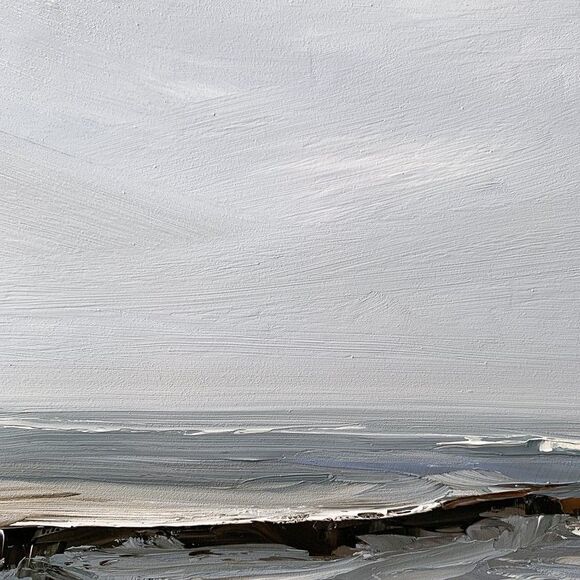 Original Oil Painting Contemporary Coastal Seascape Wall Art 11x14 Signed - Picture 4 of 13